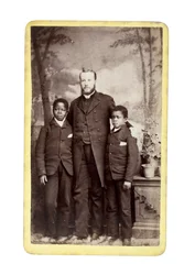 Kinkasa, 11 lat, Nkanza, 8 lat, Llnagollen, Walia, 1886 (odbitka albuminowa)